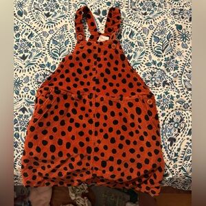 Hanna Andersson Orange and Black Polka Dot Shirt